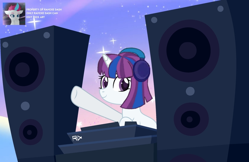 Size: 3600x2355 | Tagged: safe, artist:ramixe dash, derpibooru import, pony, unicorn, g5, base used, cassette jam, female, horn, image, jpeg, mare