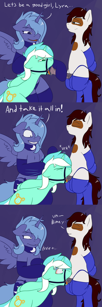 Size: 780x2340 | Tagged: explicit, grimdark, artist:skoon, derpibooru import, lyra heartstrings, pipsqueak, princess luna, alicorn, earth pony, pony, unicorn, naughty luna, asphyxiation, assisted blowjob, bipedal, blowjob, bondage, bridle, choking, clothes, cock suffocation, comic, crazy eyes, crying, deepthroat, dialogue, drool, eyes closed, facefuck, female, floppy ears, gag, good girl, grin, image, lip bite, lunaughty, male, mottled genitals, nudity, older, oral, penis, png, rape, rape by proxy, rapeface, ring gag, s1 luna, sex, smiling, spread wings, stockings, straight, tack, thigh highs, tongue out, underwear, wide eyes, wingboner, wings