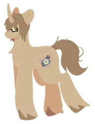 Size: 732x952 | Tagged: safe, artist:clandestine, derpibooru import, ponified, pony, unicorn, brown hair, brown mane, brown tail, derpibooru exclusive, glasses, hooves, horn, image, lineless, messy tail, mikey way, my chemical romance, png, simple background, solo, sweatband, tail, transparent background, unshorn fetlocks