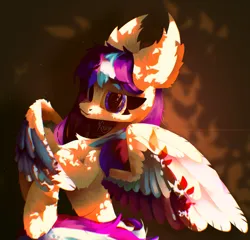 Size: 2713x2600 | Tagged: safe, artist:kainy, derpibooru import, oc, oc:snowflake flower, unofficial characters only, pegasus, image, looking at you, pegasus oc, png, wings