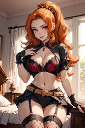 Size: 1024x1536 | Tagged: suggestive, ai content, derpibooru import, editor:sammykun, machine learning generated, adagio dazzle, human, bare shoulders, belly, belly button, belt, bra, breasts, busty adagio dazzle, chains, choker, cleavage, clothes, curvy, female, fishnet clothing, fishnet pantyhose, fishnets, g4, gem, generator:yodayo, goth, hourglass figure, humanized, image, jewelry, lingerie, lipstick, long hair, midriff, necklace, outdoors, pantyhose, piercing, png, prompter:sammykun, shirt, short shirt, siren gem, skirt, sleeveless, sleeveless shirt, slender, smiling, socks, stockings, stupid sexy adagio dazzle, thigh highs, thin, underwear