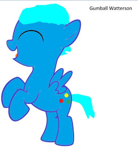 Size: 458x492 | Tagged: safe, derpibooru import, oc, ponified, pegasus, pony, candy, female, filly, foal, food, gumball, gumball watterson, image, jpeg, pegasus oc, the amazing world of gumball, wings
