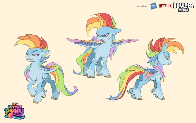 Size: 1900x1200 | Tagged: safe, artist:bilidongdong, derpibooru import, rainbow dash, pegasus, pony, alternate design, colored wings, female, g4, image, jpeg, mare, mohawk, simple background, solo, unshorn fetlocks, wings, yellow background