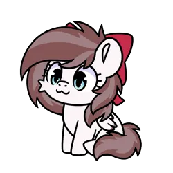 Size: 600x600 | Tagged: safe, artist:sugar morning, derpibooru import, oc, oc:aurelleah, oc:aurry, unofficial characters only, pegasus, :3, behaving like a cat, bow, clothes, colored wings, colored wingtips, cute, hair bow, image, ocbetes, pegasus oc, png, simple background, sitting, solo, transparent background, wings
