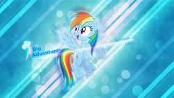 Size: 7680x4320 | Tagged: safe, artist:game-beatx14, artist:kysss90, artist:parclytaxel, derpibooru import, rainbow dash, pegasus, pony, absurd file size, absurd resolution, cutie mark, female, flying, g4, high res, image, open mouth, png, smiling, solo, turned head, vector, wallpaper