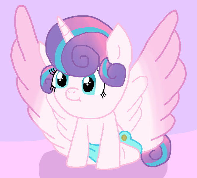 Size: 745x672 | Tagged: safe, artist:cmara, derpibooru import, princess flurry heart, alicorn, pony, baby, baby pony, female, filly, foal, g4, image, png, solo