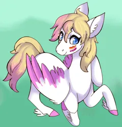Size: 1572x1638 | Tagged: safe, artist:cinnamonsparx, derpibooru import, oc, pegasus, pony, colored wings, female, image, lying down, mare, png, pride, pride flag, prone, solo, two toned wings, wings