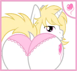 Size: 361x333 | Tagged: suggestive, artist:thunderboltx33, ponerpics import, oc, unofficial characters only, pony, butt, clothes, gay, image, male, panties, png, stallion, underwear
