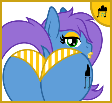 Size: 361x333 | Tagged: suggestive, artist:thunderboltx33, ponerpics import, oc, unofficial characters only, pony, butt, clothes, female, image, lipstick, mare, panties, png, underwear