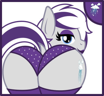 Size: 361x333 | Tagged: suggestive, artist:thunderboltx33, ponerpics import, oc, unofficial characters only, pony, butt, clothes, female, image, lipstick, mare, panties, png, underwear