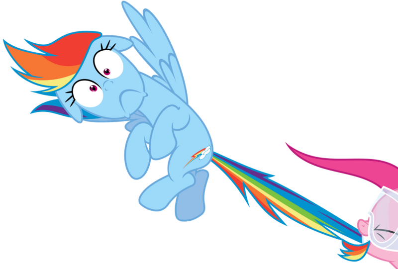 Size: 1024x692 | Tagged: safe, artist:bluethunder66, derpibooru import, pinkie pie, rainbow dash, earth pony, pegasus, pony, maud pie (episode), .svg available, biting, female, g4, goggles, image, mare, png, rainbow dash is best facemaker, simple background, tail, tail bite, tail pull, transparent background, vector