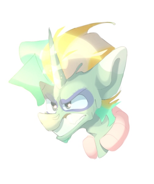 Size: 1080x1283 | Tagged: safe, artist:kingdom, derpibooru import, oc, unofficial characters only, pony, unicorn, bust, gritted teeth, horn, image, jpeg, male, portrait, simple background, solo, stallion, teeth, white background