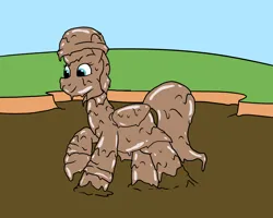Size: 2000x1600 | Tagged: safe, artist:amateur-draw, derpibooru import, zipp storm, pegasus, pony, g5, covered in mud, female, hat, image, mare, mud, mud bath, muddy, png, pvc, raincoat, solo, solo female, wet and messy, wings