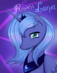 Size: 900x1142 | Tagged: artist needed, safe, derpibooru import, princess luna, alicorn, blue hair, female, g4, image, png, solo, solo female
