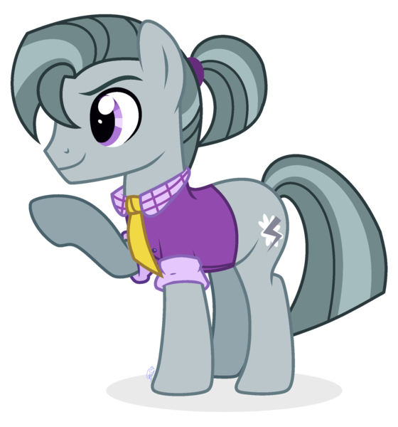 Size: 1920x2056 | Tagged: safe, artist:brushprism, derpibooru import, earth pony, pony, my little pony: pony life, clothes, g4, g4.5 to g4, generation leap, image, male, octavio pie, png, raised hoof, shirt, simple background, solo, stallion, transparent background