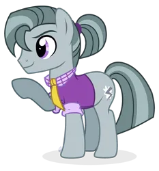 Size: 1920x2056 | Tagged: safe, artist:brushprism, derpibooru import, earth pony, pony, my little pony: pony life, clothes, g4, g4.5 to g4, generation leap, image, male, octavio pie, png, raised hoof, shirt, simple background, solo, stallion, transparent background