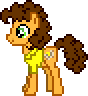 Size: 88x96 | Tagged: safe, artist:botchan-mlp, derpibooru import, cheese sandwich, animated, blinking, cute, cute cheese sandwich, desktop ponies, facing left, gif, idle, image, lifting hoof, pixel art, smiling, solo, sprite