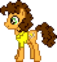 Size: 88x96 | Tagged: safe, artist:botchan-mlp, derpibooru import, cheese sandwich, animated, blinking, cute, cute cheese sandwich, desktop ponies, facing left, gif, idle, image, lifting hoof, pixel art, smiling, solo, sprite