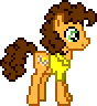 Size: 88x96 | Tagged: safe, artist:botchan-mlp, derpibooru import, cheese sandwich, animated, blinking, cute, cute cheese sandwich, desktop ponies, facing right, gif, idle, image, lifting hoof, pixel art, smiling, solo, sprite