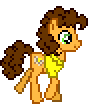 Size: 88x104 | Tagged: safe, artist:botchan-mlp, derpibooru import, cheese sandwich, animated, blinking, cute, cute cheese sandwich, desktop ponies, facing right, gif, idle, image, pixel art, smiling, solo, sprite, trot cycle, trotting, walk cycle, walking