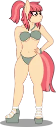 Size: 465x1052 | Tagged: suggestive, artist:thunderboltx33, ponerpics import, oc, unofficial characters only, anthro, bikini, breasts, clothes, female, high heels, image, png, shoes, swimsuit