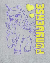 Size: 800x1000 | Tagged: safe, derpibooru import, official, izzy moonbow, pony, unicorn, g5, my little pony: make your mark, clothes, female, gray background, horn, image, jacket, jpeg, long sleeved shirt, long sleeves, mare, merchandise, outline, pose, shirt, simple background, solo, unshorn fetlocks, vector