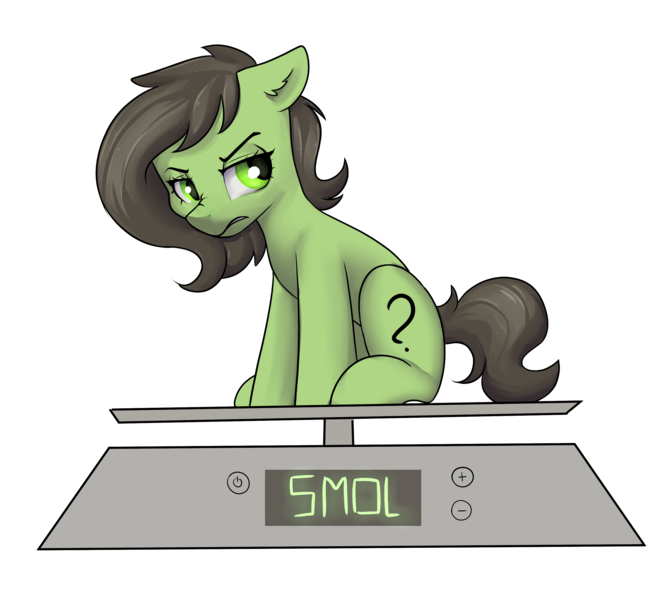 Size: 2870x2575 | Tagged: safe, artist:dumbwoofer, derpibooru import, oc, oc:anonfilly, earth pony, pony, angry, annoyed, ear fluff, female, filly, image, meme, png, scale, scowl, simple background, sitting, smol, solo, transparent background