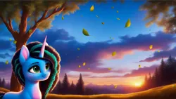 Size: 1920x1080 | Tagged: safe, ai content, derpibooru import, machine learning assisted, machine learning generated, pony, unicorn, g5, horn, image, jpeg, misty brightdawn