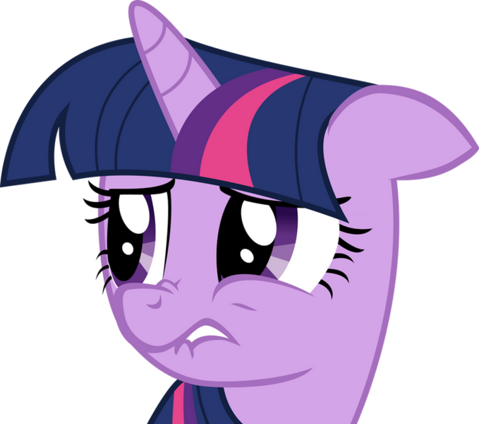 Size: 800x707 | Tagged: safe, artist:okaminekowiesel, derpibooru import, twilight sparkle, pony, unicorn, applebuck season, .svg available, female, g4, image, lip bite, mare, nose wrinkle, png, simple background, transparent background, unicorn twilight, vector