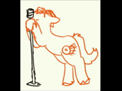 Size: 800x600 | Tagged: safe, artist:clandestine, derpibooru import, ponified, earth pony, pegasus, pony, animated, dialogue, emo, eyes closed, fall out boy, flying, gay, hat, image, interview, male, microphone, microphone stand, patrick stump, pete wentz, shipping, sketch, speech, standing on two hooves, talking, unshorn fetlocks, video, webm