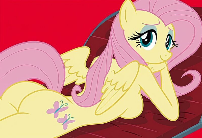 Size: 1216x832 | Tagged: questionable, ai content, machine learning generated, stable diffusion, fluttershy, anthro, pegasus, busty fluttershy, flirty, hand on chin, image, inviting, jpeg, looking back at you, lounge chair, lying down, lying on stomach, nude model, nudity, pinup, red background, seductive pose, sexy, sideboob, smiling, solo, studio
