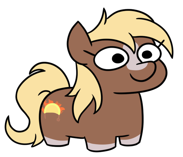 Size: 747x640 | Tagged: safe, alternate version, artist:jargon scott, derpibooru import, ponified, ponified:sgt. reckless, earth pony, pony, blaze (coat marking), coat markings, cute, facial markings, female, image, mare, png, simple background, smiling, solo, squatpony, white background