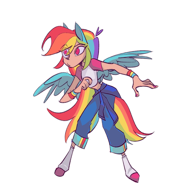 Size: 1888x1888 | Tagged: safe, artist:ember420, derpibooru import, rainbow dash, human, human coloration, humanized, image, png, simple background, white background