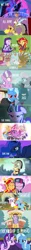 Size: 736x5888 | Tagged: safe, derpibooru import, edit, edited screencap, screencap, applejack, diamond tiara, discord, fluttershy, gilda, nightmare moon, pinkie pie, princess luna, rainbow dash, rarity, silver spoon, starlight glimmer, sunset shimmer, trixie, twilight sparkle, twilight sparkle (alicorn), alicorn, draconequus, earth pony, gryphon, human, pegasus, pony, unicorn, crusaders of the lost mark, equestria girls, friendship is magic, griffon the brush off, luna eclipsed, season 1, season 2, season 3, season 4, season 5, season 6, the lost treasure of griffonstone, the return of harmony, to where and back again, twilight's kingdom, discovery family, discovery family logo, female, filly, foal, g4, horn, hub logo, image, jpeg, logo, male, mane six, mare, my little pony equestria girls: rainbow rocks, rainbow power, s5 starlight, the hub