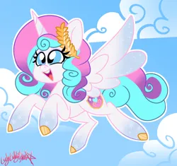 Size: 1834x1722 | Tagged: safe, artist:ladylullabystar, derpibooru import, oc, oc:lovely promise, alicorn, pony, female, flying, image, mare, not flurry heart, offspring, parent:princess cadance, parent:shining armor, parents:shiningcadance, png, solo