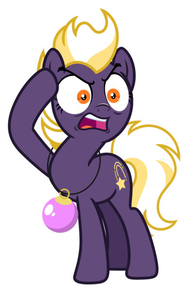 Size: 4545x6750 | Tagged: safe, artist:estories, derpibooru import, oc, oc:wildheart, unofficial characters only, earth pony, pony, absurd resolution, angry, christmas, christmas ornament, decoration, female, floppy ears, g4, holiday, image, mare, png, simple background, solo, transparent background, vector