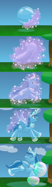 Size: 1750x6250 | Tagged: safe, artist:bladedragoon7575, derpibooru import, oc, ponified, unofficial characters only, alicorn, object pony, original species, pony, alicorn oc, bubble, bubble pony, high res, horn, image, jewelry, magic, png, regalia, transformation, transformation sequence, wings