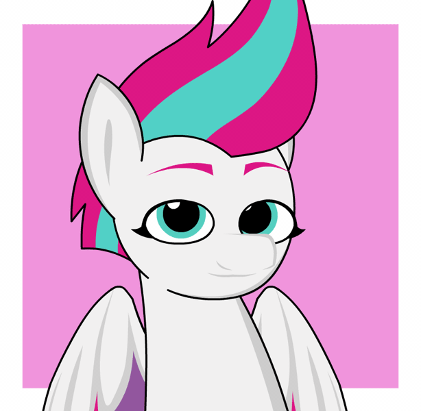 Size: 855x835 | Tagged: safe, artist:vilord, derpibooru import, zipp storm, pegasus, pony, g5, animated, bronybait, cute, gif, heart, image, loop, one eye closed, simple background, solo, tongue out, white background, wink