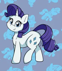 Size: 1238x1415 | Tagged: safe, artist:taurson, derpibooru import, rarity, pony, unicorn, abstract background, cute, female, g4, horn, image, jpeg, looking at you, mare, raribetes, signature, smiling, smiling at you, solo, tail