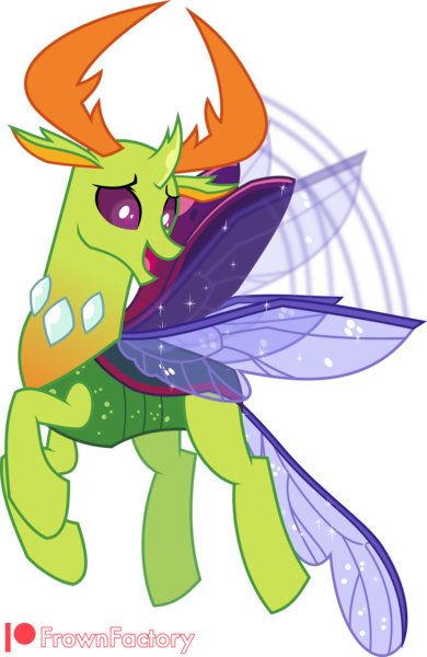 Size: 2500x3842 | Tagged: safe, artist:frownfactory, derpibooru import, thorax, changedling, changeling, to change a changeling, changeling king, flying, g4, horn, horns, image, male, png, simple background, solo, transparent background, vector, wings