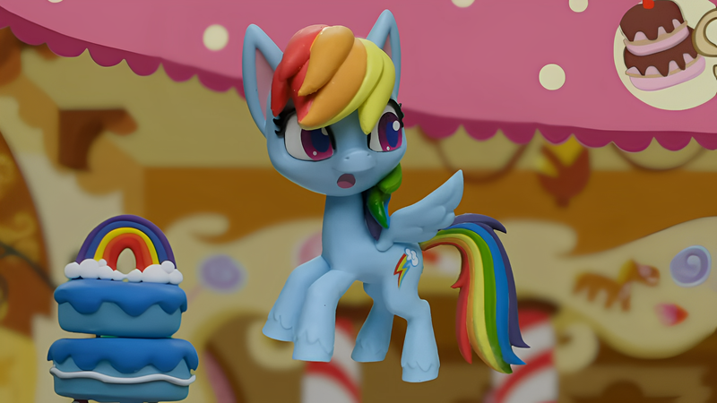 Size: 1920x1080 | Tagged: safe, derpibooru import, edit, edited screencap, screencap, rainbow dash, pegasus, pony, my little pony: pony life, my little pony: stop motion short, confused, cute, g4, image, png, solo, sugarcube corner