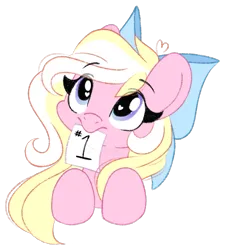 Size: 1409x1563 | Tagged: safe, artist:emberslament, derpibooru import, oc, oc:bay breeze, unofficial characters only, pegasus, pony, bow, cute, doodle, female, hair bow, heart, heart eyes, image, looking up, mare, mouth hold, pegasus oc, png, simple background, transparent background, wingding eyes, wings