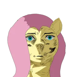 Size: 2048x2048 | Tagged: safe, artist:enterusxrname, derpibooru import, fluttershy, g4, high res, image, png, reference, simple background, solo, thousand yard stare, transparent background