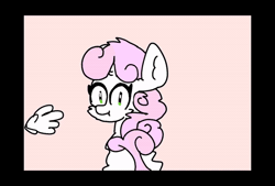 Size: 600x405 | Tagged: safe, artist:sweetsterty, derpibooru import, sweetie belle, pony, unicorn, animated, cheek fluff, chest fluff, cute, eye shimmer, female, filly, foal, gif, hand, head pat, horn, image, pat, petting, tail, tail wag