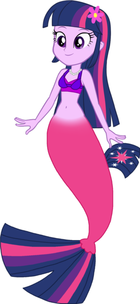 Size: 754x1637 | Tagged: safe, artist:invisibleink, artist:tylerajohnson352, derpibooru import, twilight sparkle, mermaid, equestria girls, fish tail, g4, image, mermaid tail, mermaidized, png, species swap, tail
