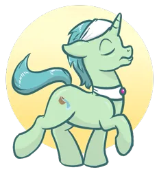 Size: 535x576 | Tagged: safe, derpibooru import, birch bucket, pony, unicorn, eyes closed, headband, horn, image, male, png, simple background, spa pony, stallion, transparent background