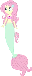 Size: 905x2152 | Tagged: safe, artist:invisibleink, artist:tylerajohnson352, derpibooru import, fluttershy, mermaid, equestria girls, fish tail, g4, image, mermaid tail, mermaidized, png, species swap, tail