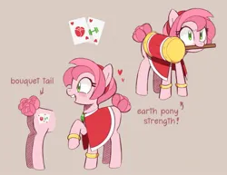 Size: 1493x1153 | Tagged: safe, artist:galaxylover06, derpibooru import, ponified, earth pony, pony, amy rose, cutie mark, female, green eyes, image, jpeg, mare, piko piko hammer, raised hoof, smiling, solo, solo female, sonic the hedgehog (series), tail