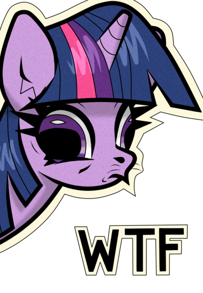 Size: 900x1300 | Tagged: safe, artist:scandianon, derpibooru import, twilight sparkle, pony, unicorn, derp, female, frown, g4, hoers, horn, image, mare, outline, png, reaction image, rectangular pupil, simple background, solo, transparent background, unicorn twilight, whiskers, wtf face