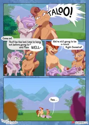 Size: 1800x2520 | Tagged: safe, artist:parrpitched, derpibooru import, apple bloom, scootaloo, sweetie belle, earth pony, pegasus, pony, unicorn, comic:the special talent initiative, comic, cutie mark crusaders, horn, image, png, reimagine, reimagined, reimagining